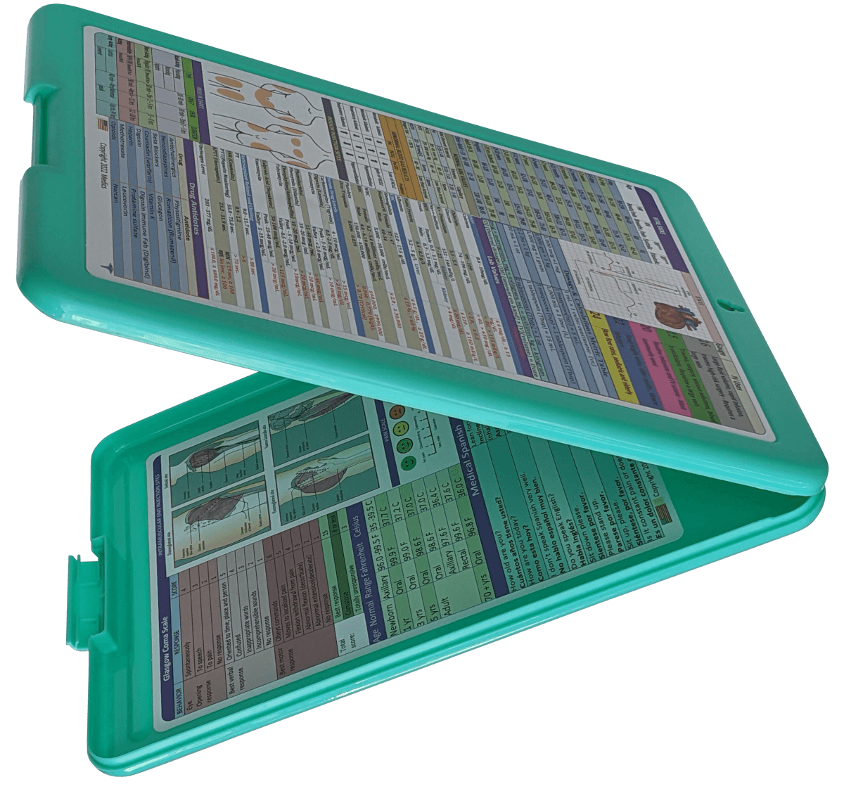 Nursing Clipboard with Storage  -excellent for clinical -MINT