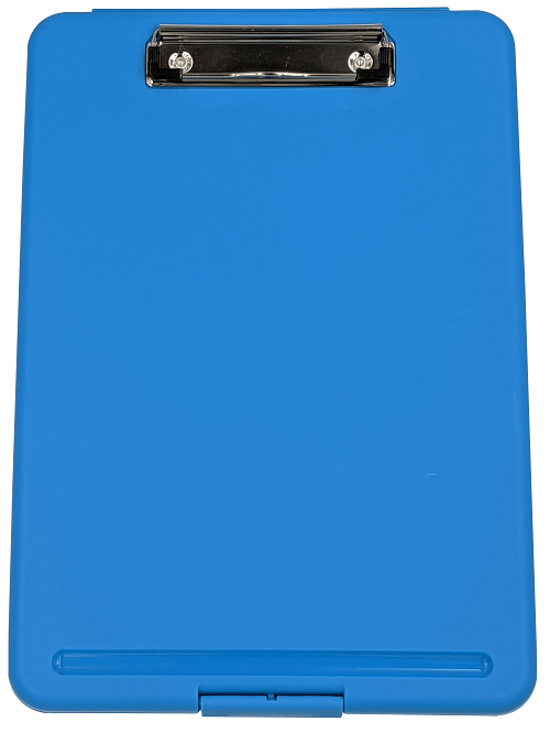 Nursing Clipboard with Storage -excellent for clinical - OCEAN BLUE