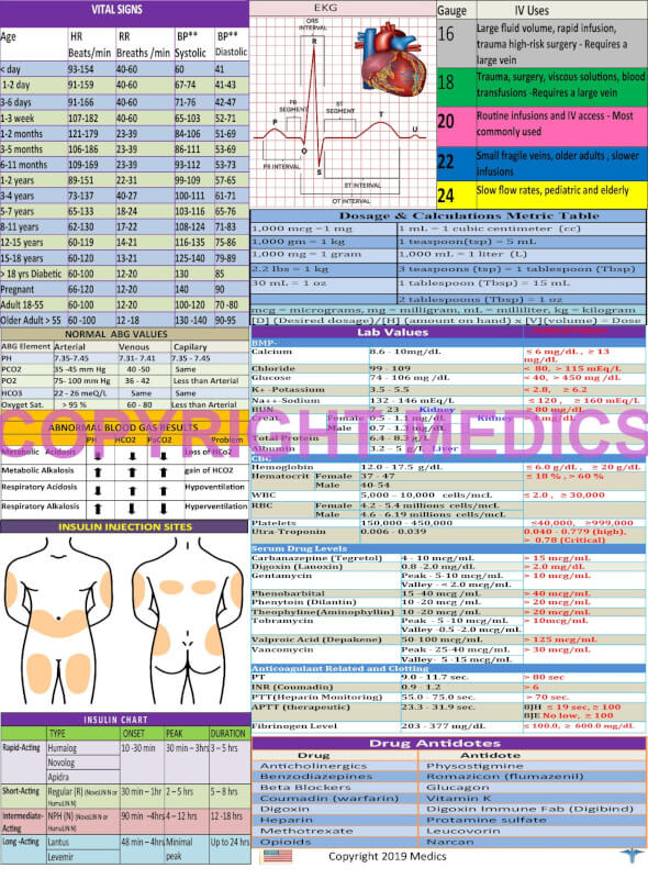 Nursing Clipboard with Storage  -excellent for clinical -BLACK