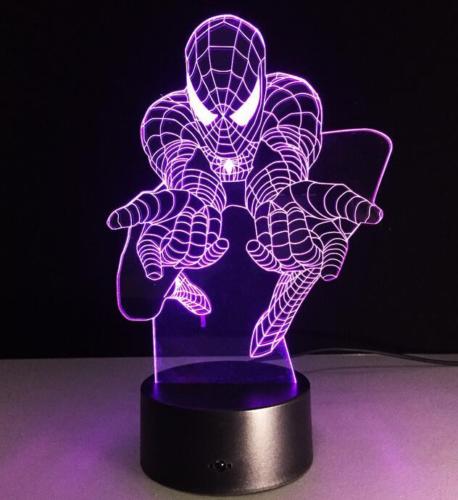 Super Spiderman 3D illusion lamp