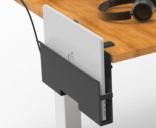 Side-Mount Laptop Desk Stand fits: Dell / Acer / ASUS /MacBook/Surface/Lenovo/ HP / Gaming Laptops -Aluminum Made