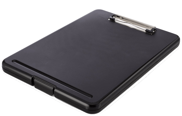 Nursing Clipboard with Storage  -excellent for clinical -BLACK